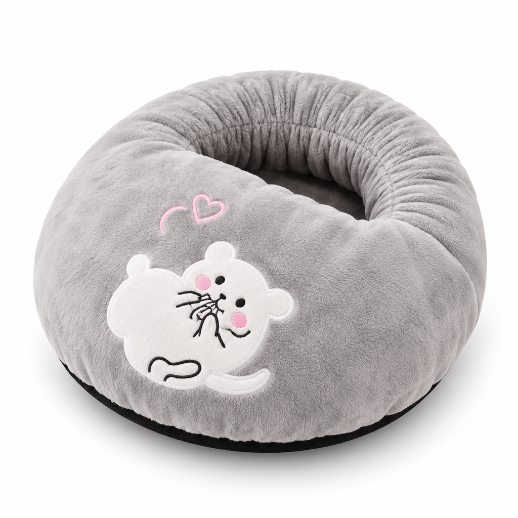 Grey Mouse WarmPaw plush USB foot warmer
